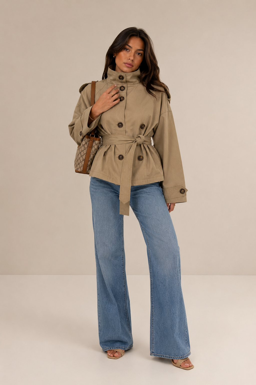 Fabricci Belted Trench Jacket