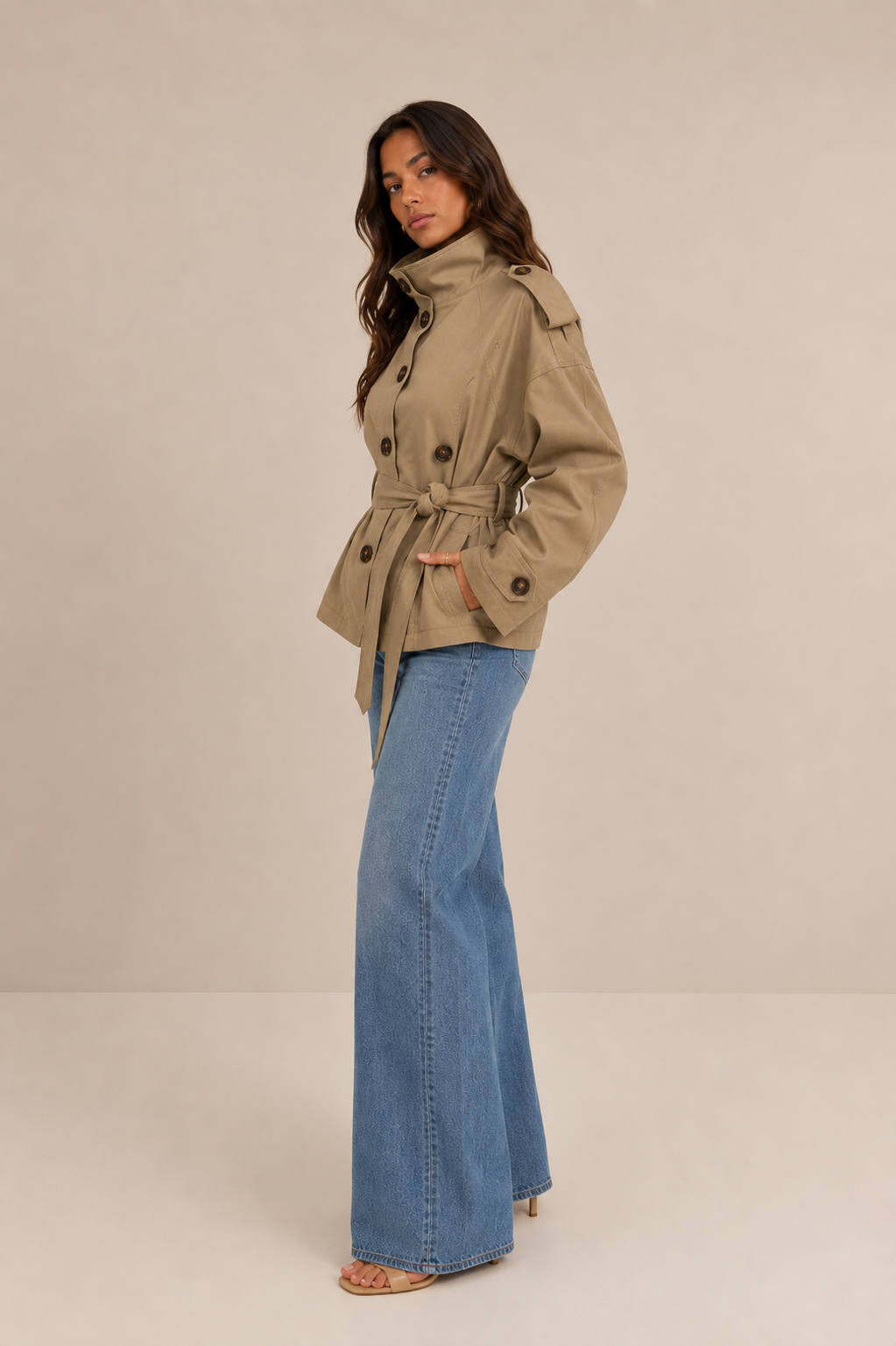Fabricci Belted Trench Jacket