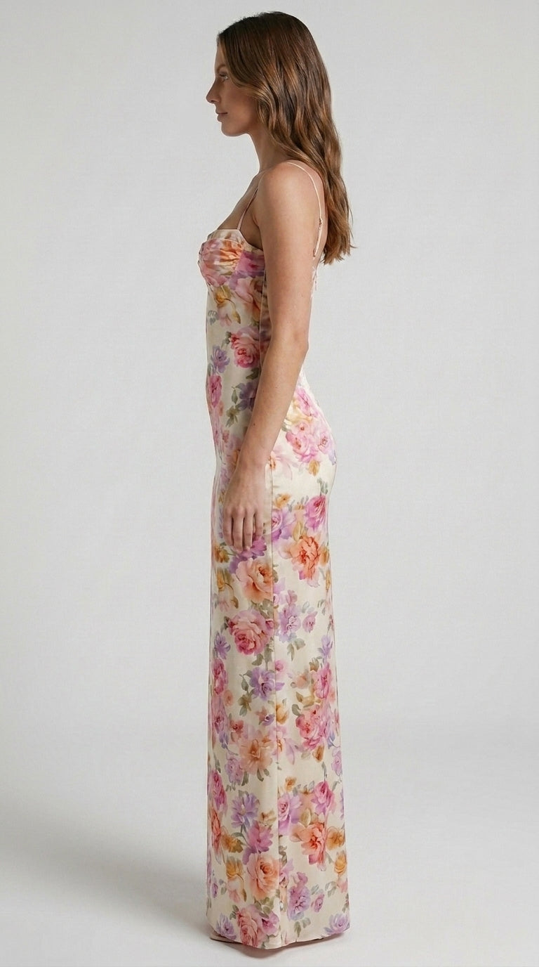 Floral Dress with Straps