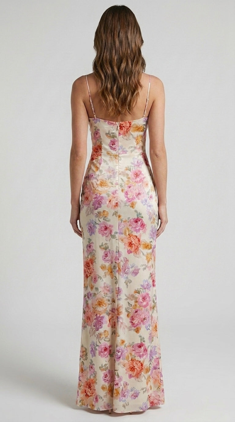 Floral Dress with Straps