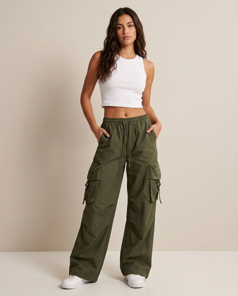 Korean Oversized High-Waist Trousers