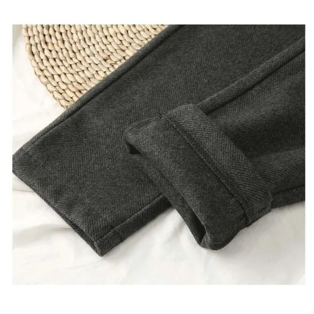 High-Waisted Wool-Blend Harem Trousers