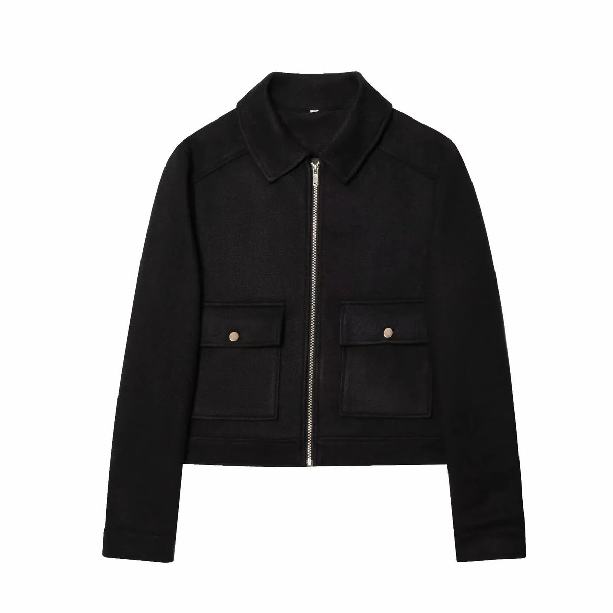 Zip-Up Long Sleeve Utility Jacket