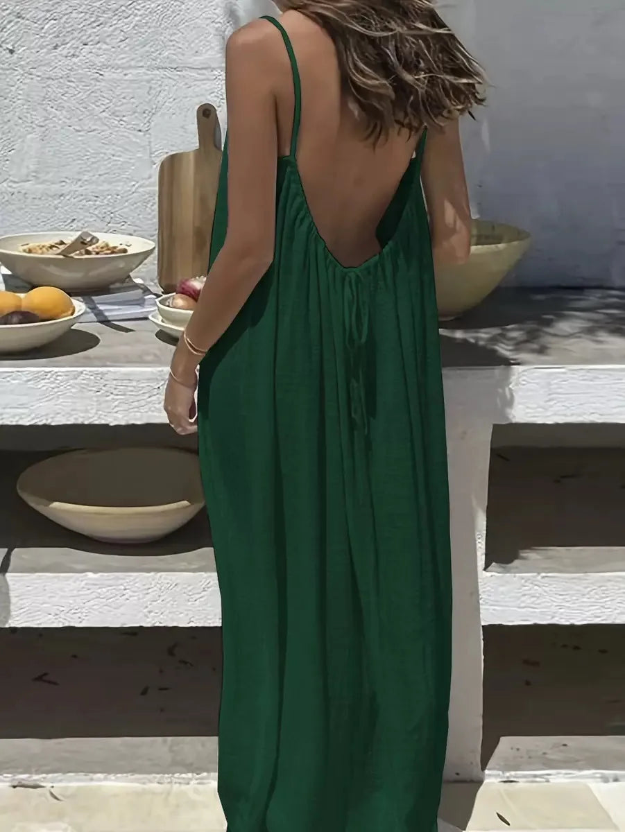 Spaghetti Strap Loose-Fit Summer Dress
