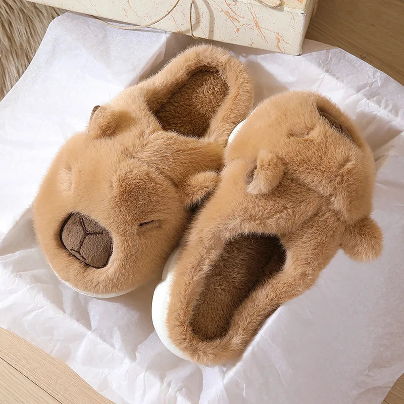 Capybara Cotton Slippers