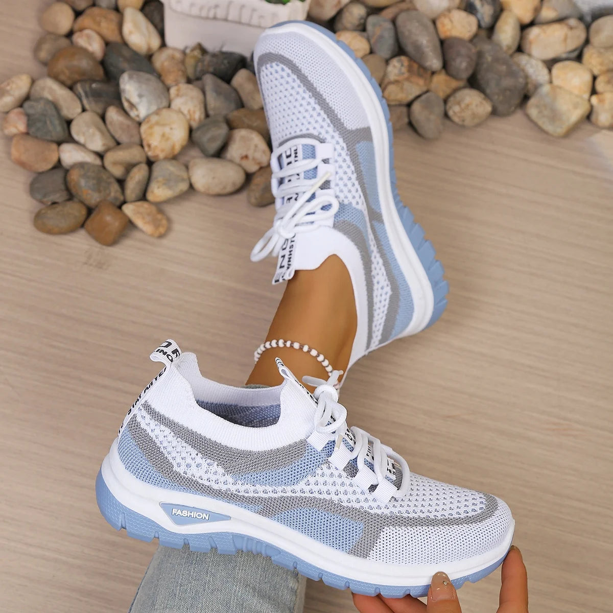 Two-Tone Casual Work Sneakers