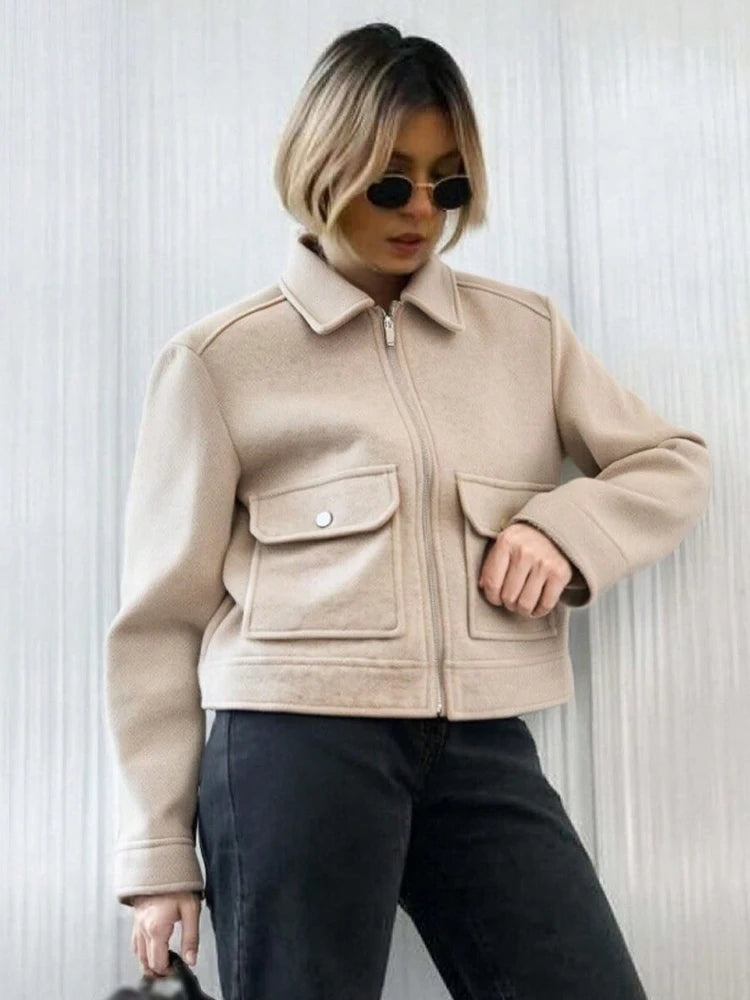 Short Street-Style Zip Jacket