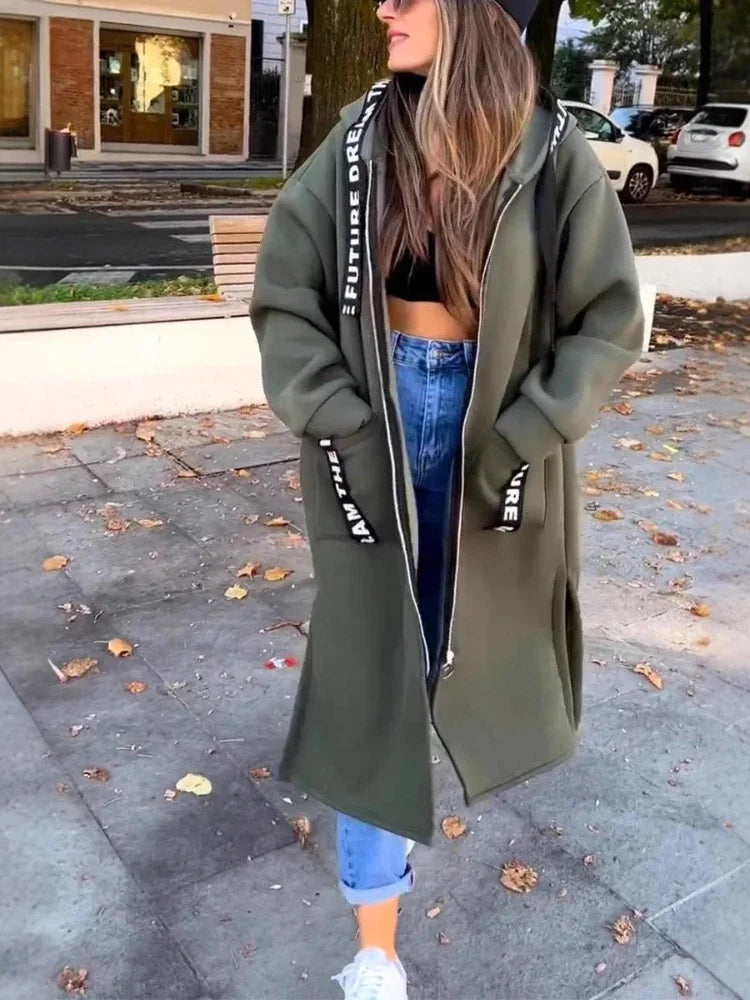 Venzetti Hooded Wool Trench Coat