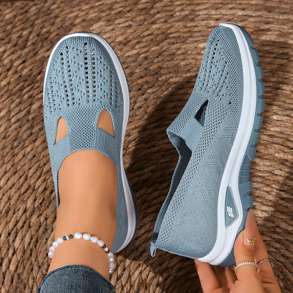 Fly-Woven Non-Slip Casual Sneakers