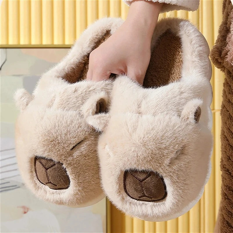 Capybara Cotton Slippers