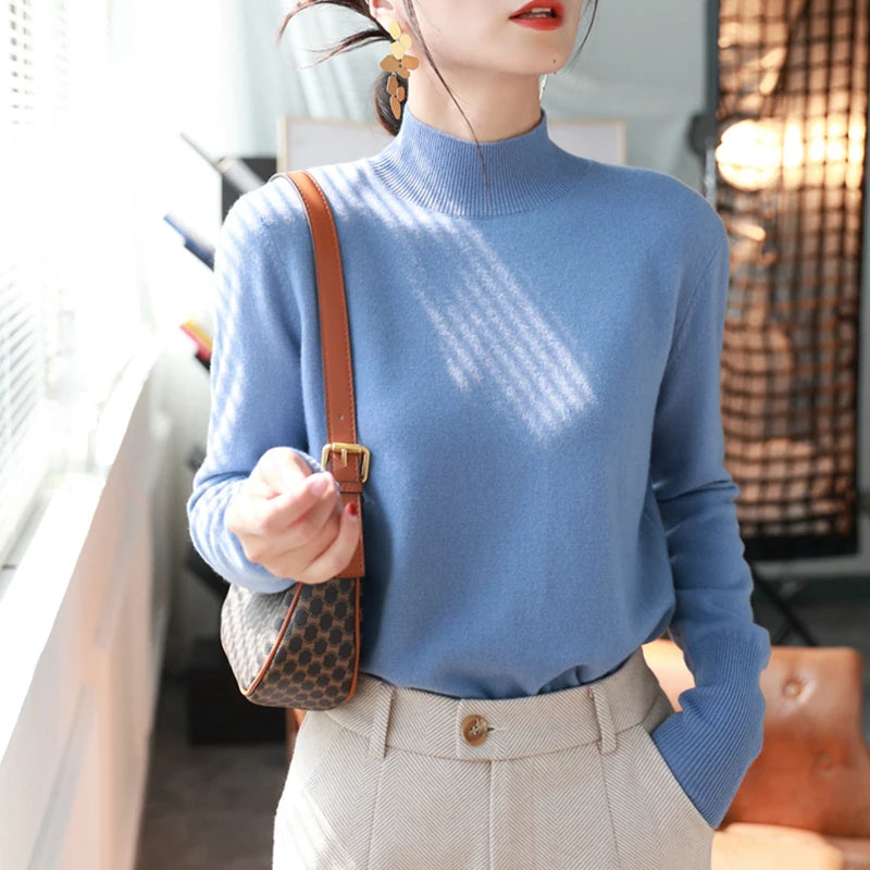 Slim Turtleneck Knit Jumper