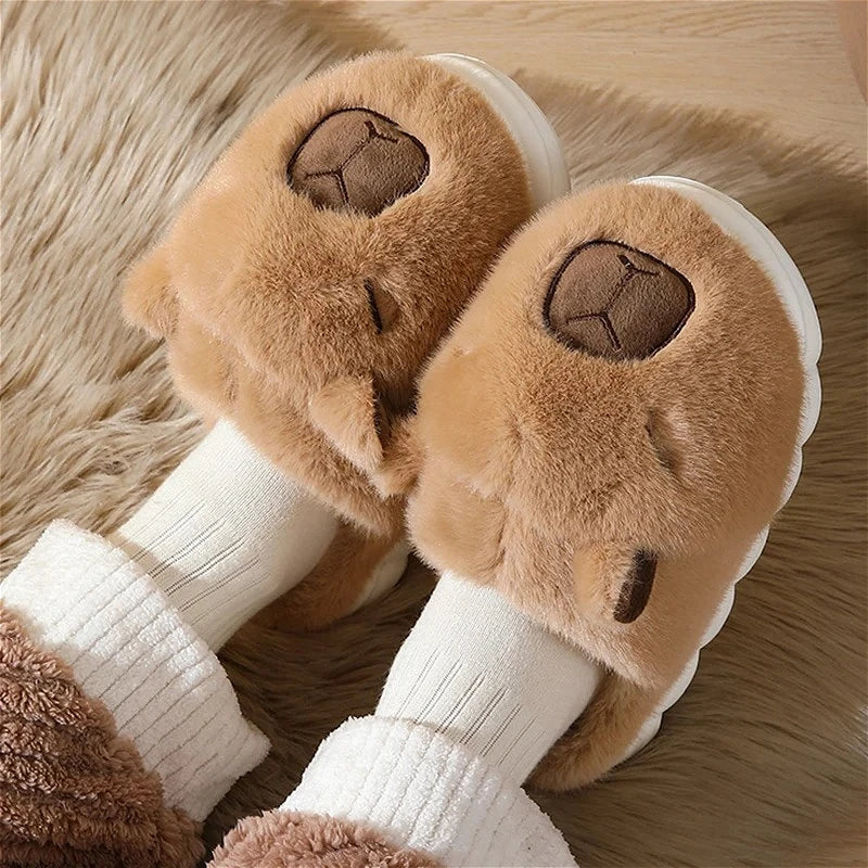 Capybara Cotton Slippers
