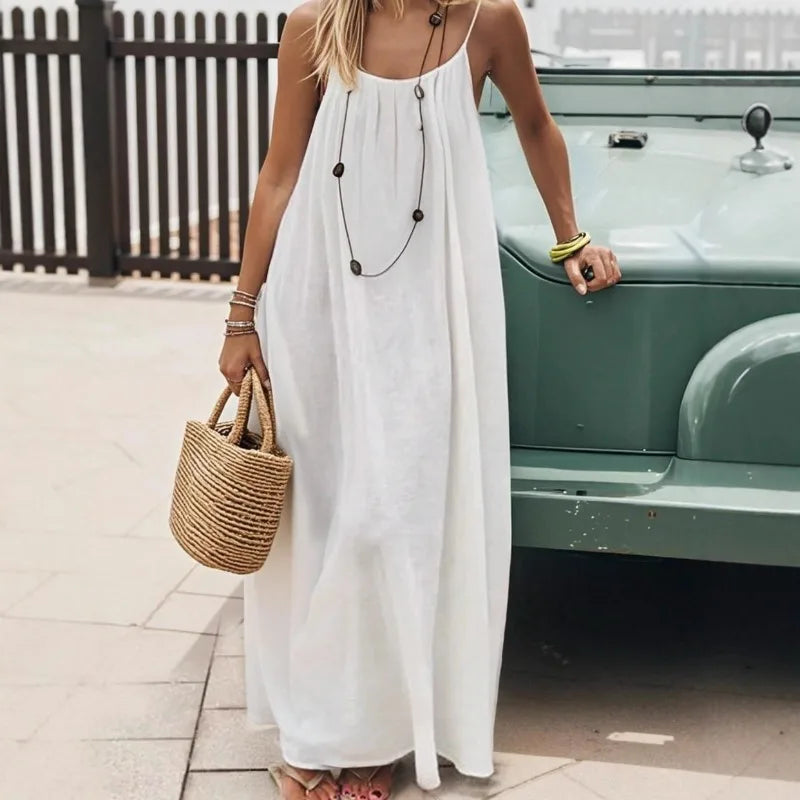 Spaghetti Strap Loose-Fit Summer Dress