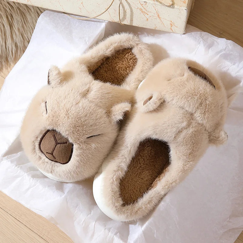 Capybara Cotton Slippers