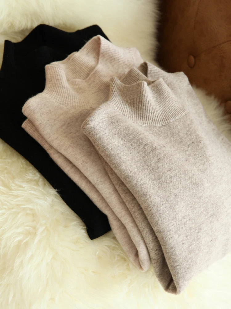 Slim Turtleneck Knit Jumper
