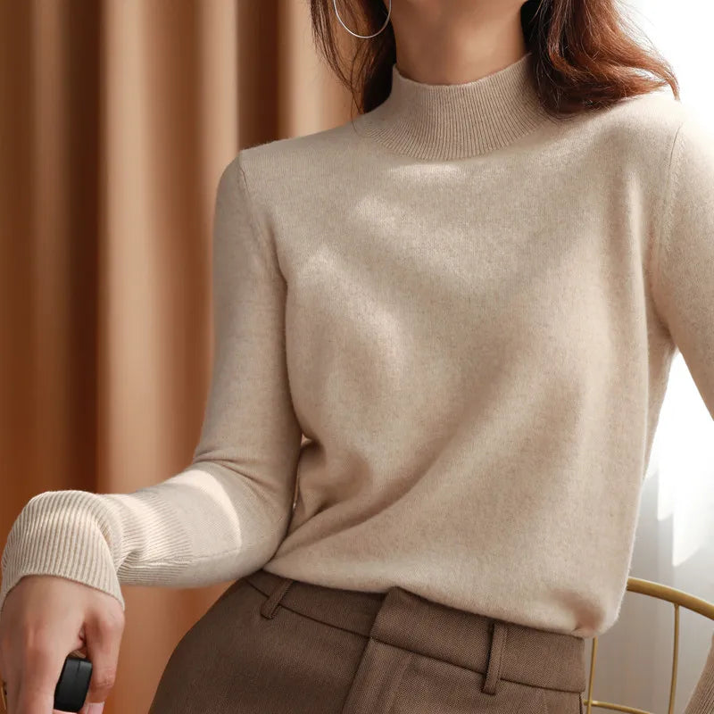 Slim Turtleneck Knit Jumper