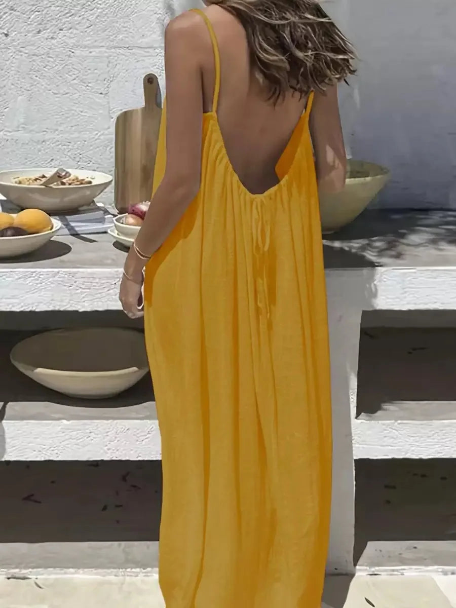 Spaghetti Strap Loose-Fit Summer Dress