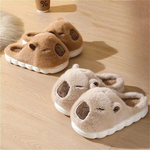 Capybara Cotton Slippers