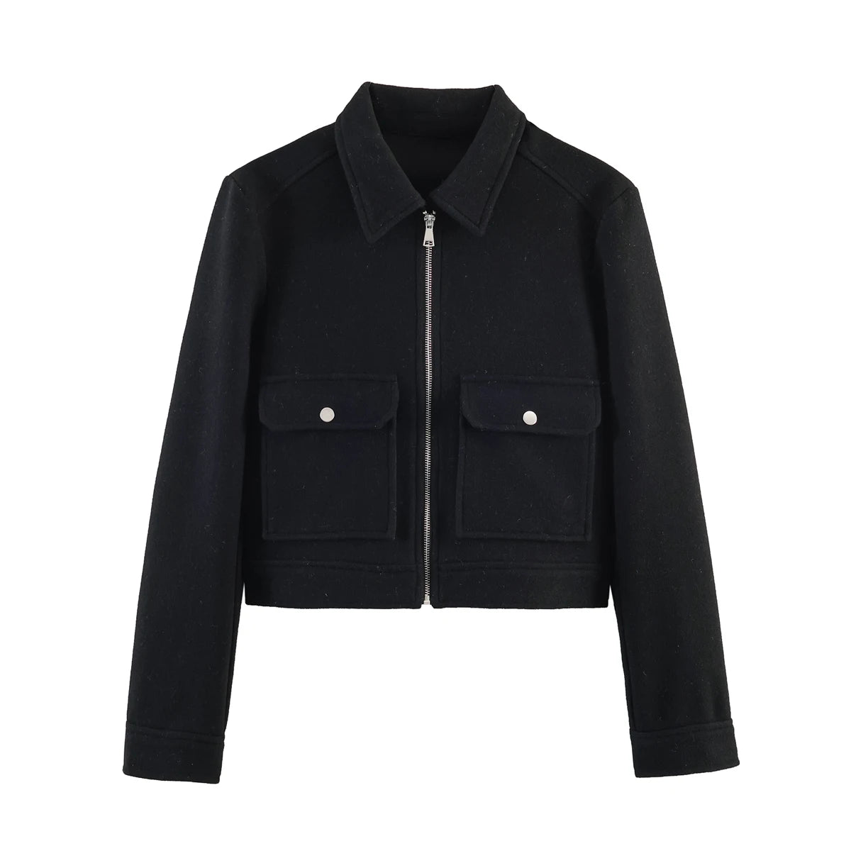 Short Street-Style Zip Jacket