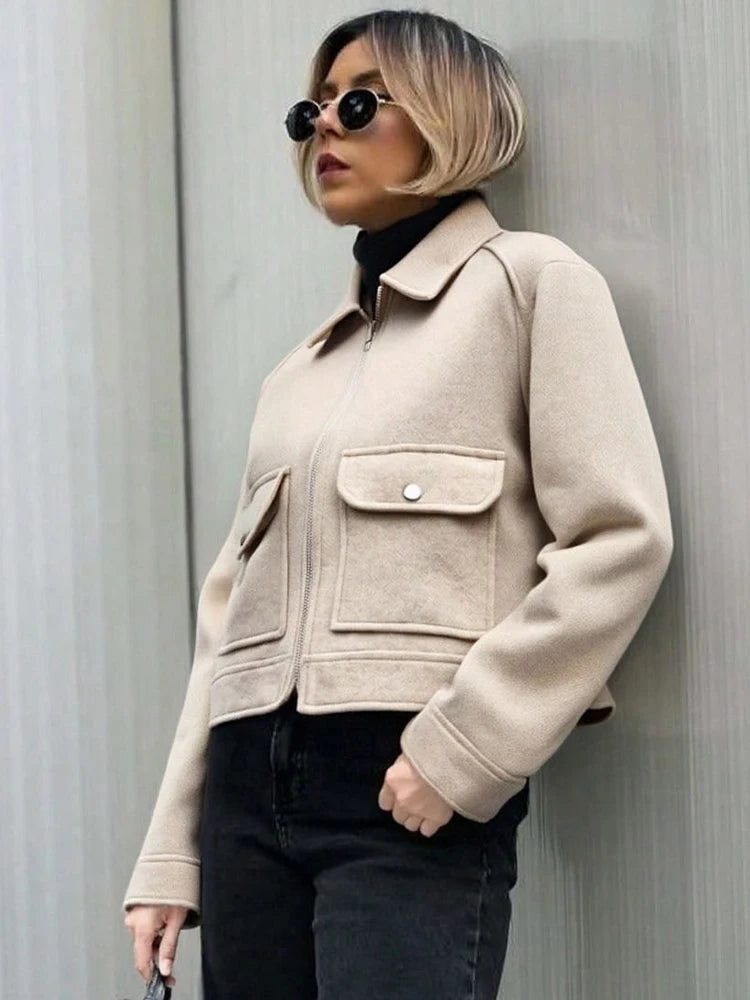 Short Street-Style Zip Jacket