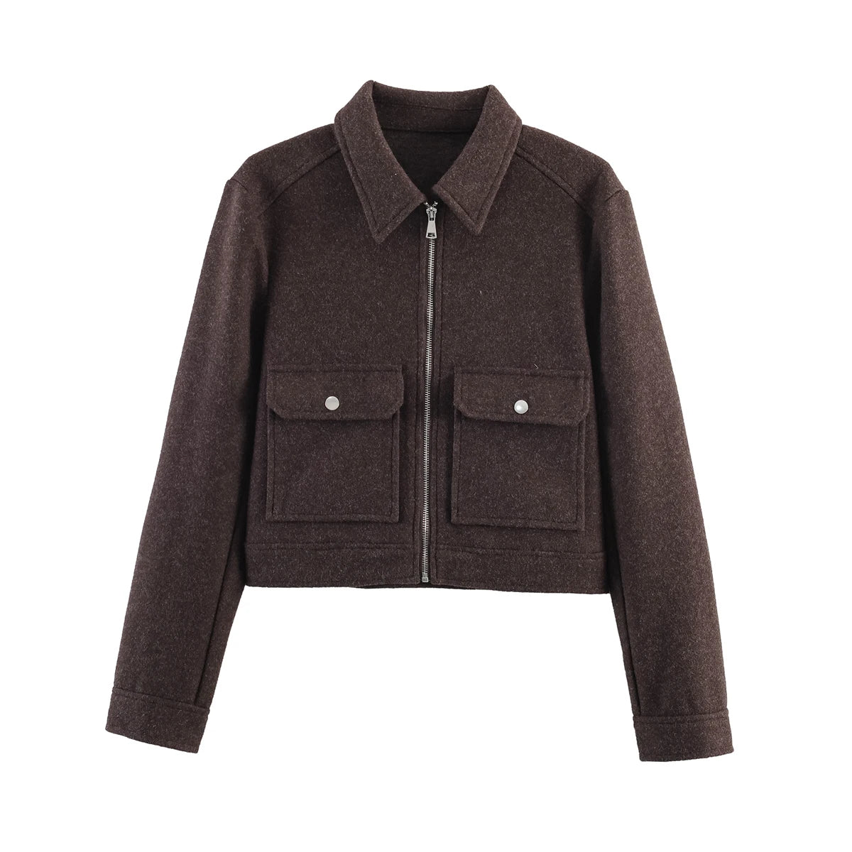 Short Street-Style Zip Jacket