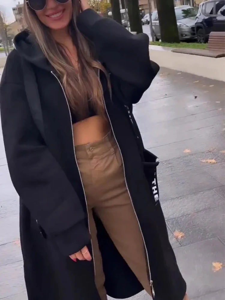 Venzetti Hooded Wool Trench Coat