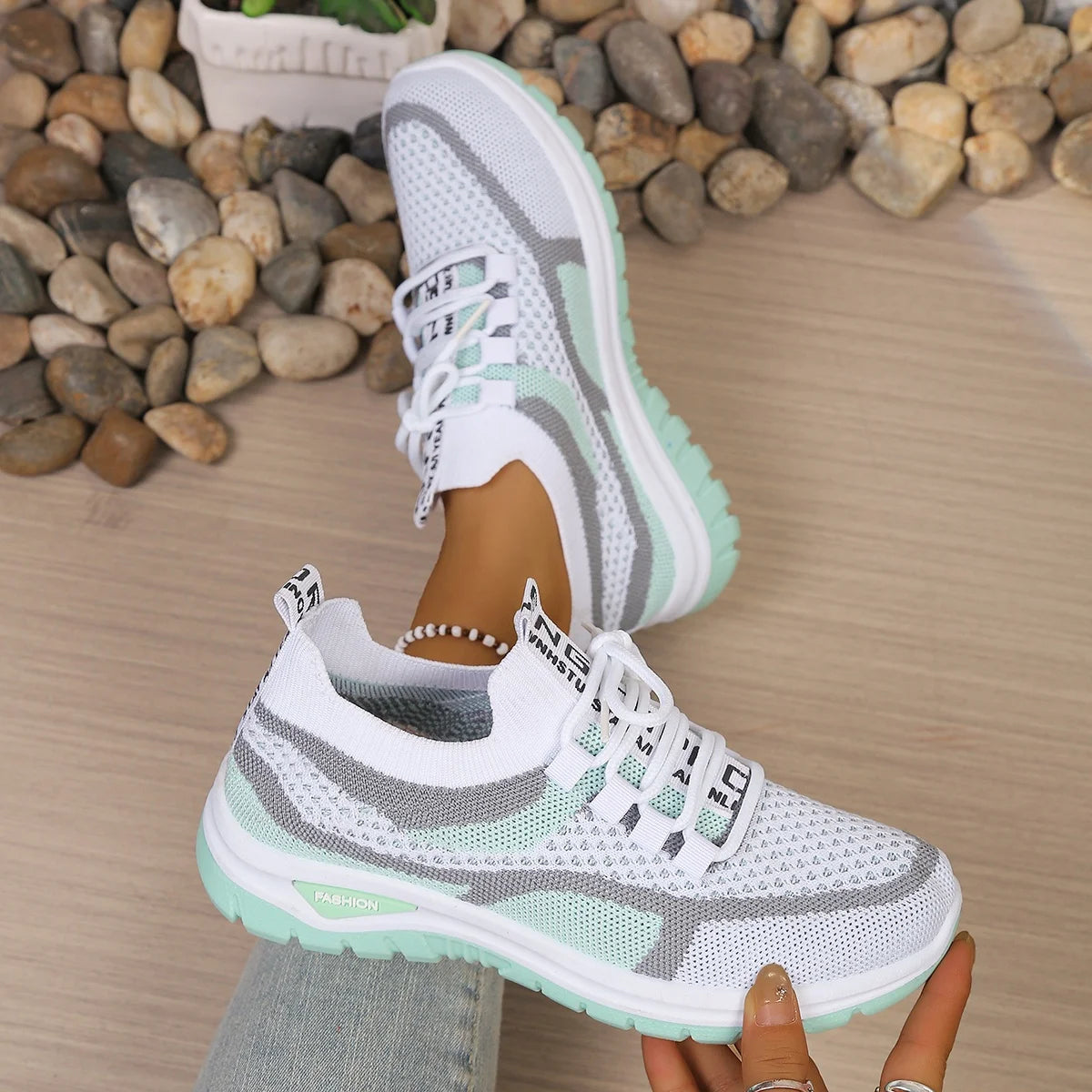 Two-Tone Casual Work Sneakers