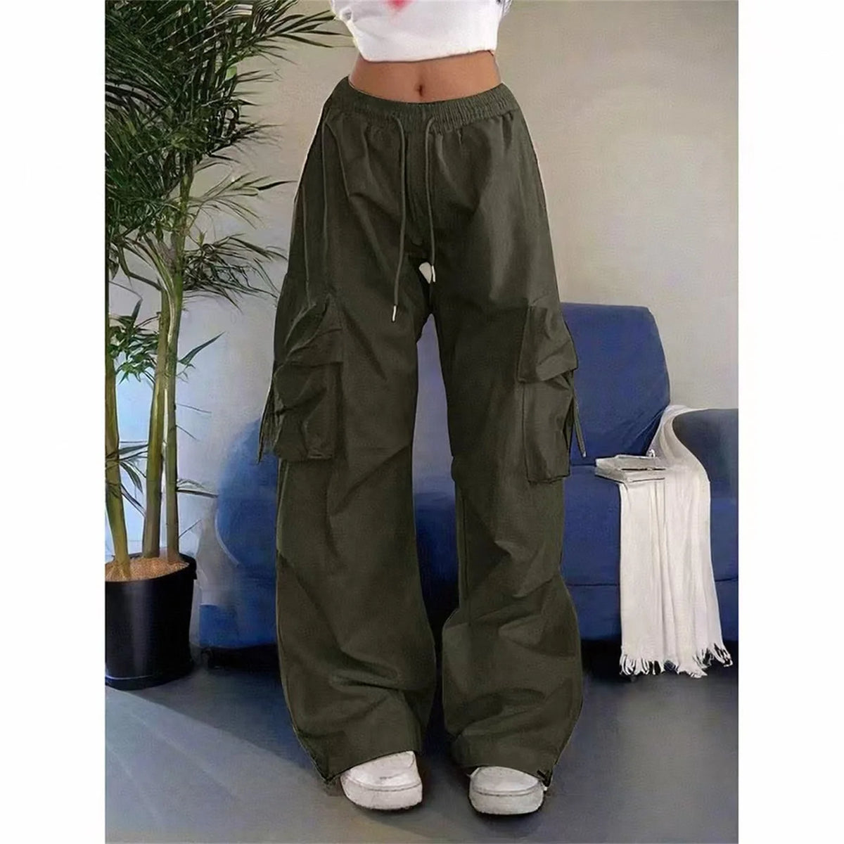 Korean Oversized High-Waist Trousers