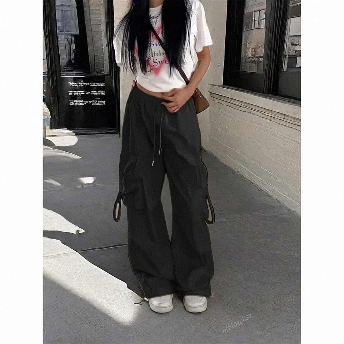 Korean Oversized High-Waist Trousers