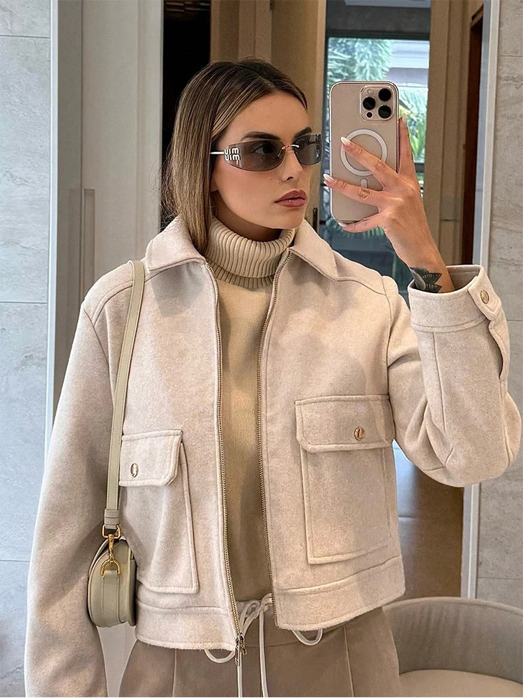 Short Street-Style Zip Jacket