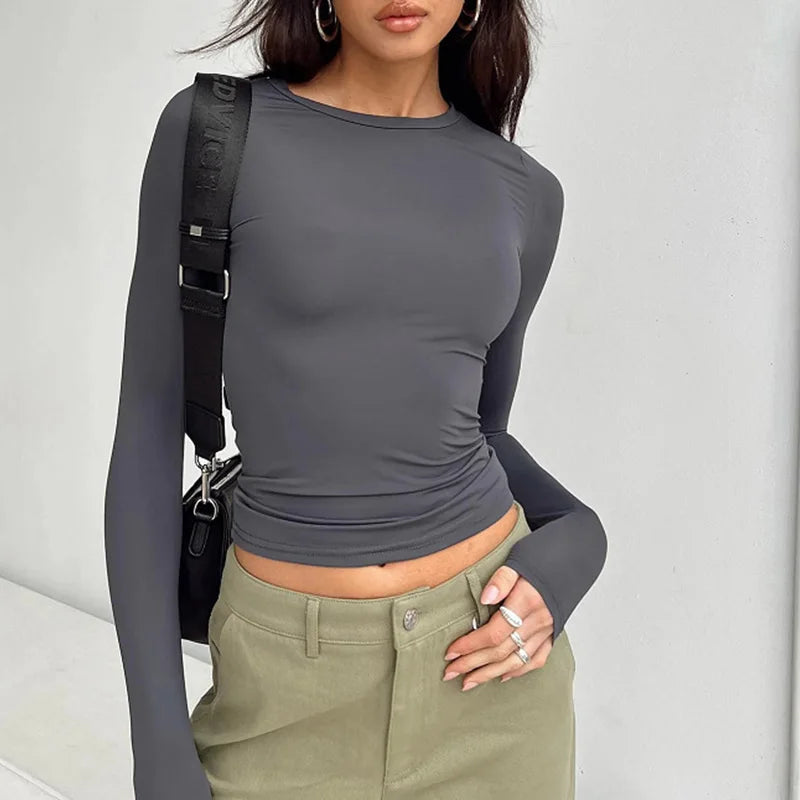 Slim Fit Long Sleeve Base Tee