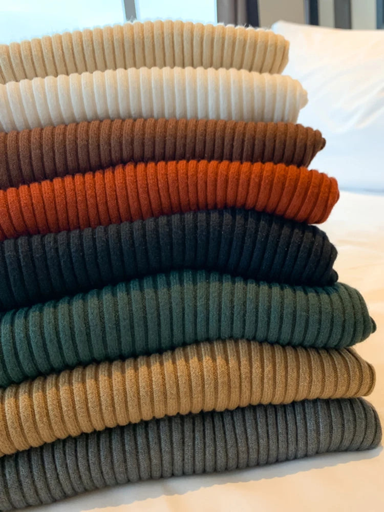 Basic Knit Turtleneck Sweater