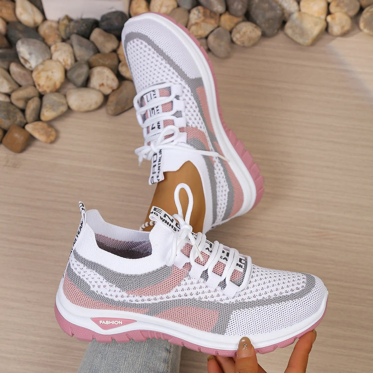 Two-Tone Casual Work Sneakers