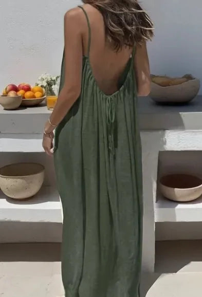 Spaghetti Strap Loose-Fit Summer Dress