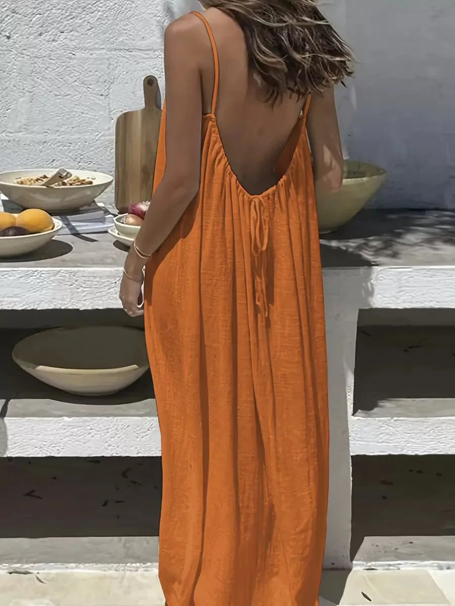 Spaghetti Strap Loose-Fit Summer Dress