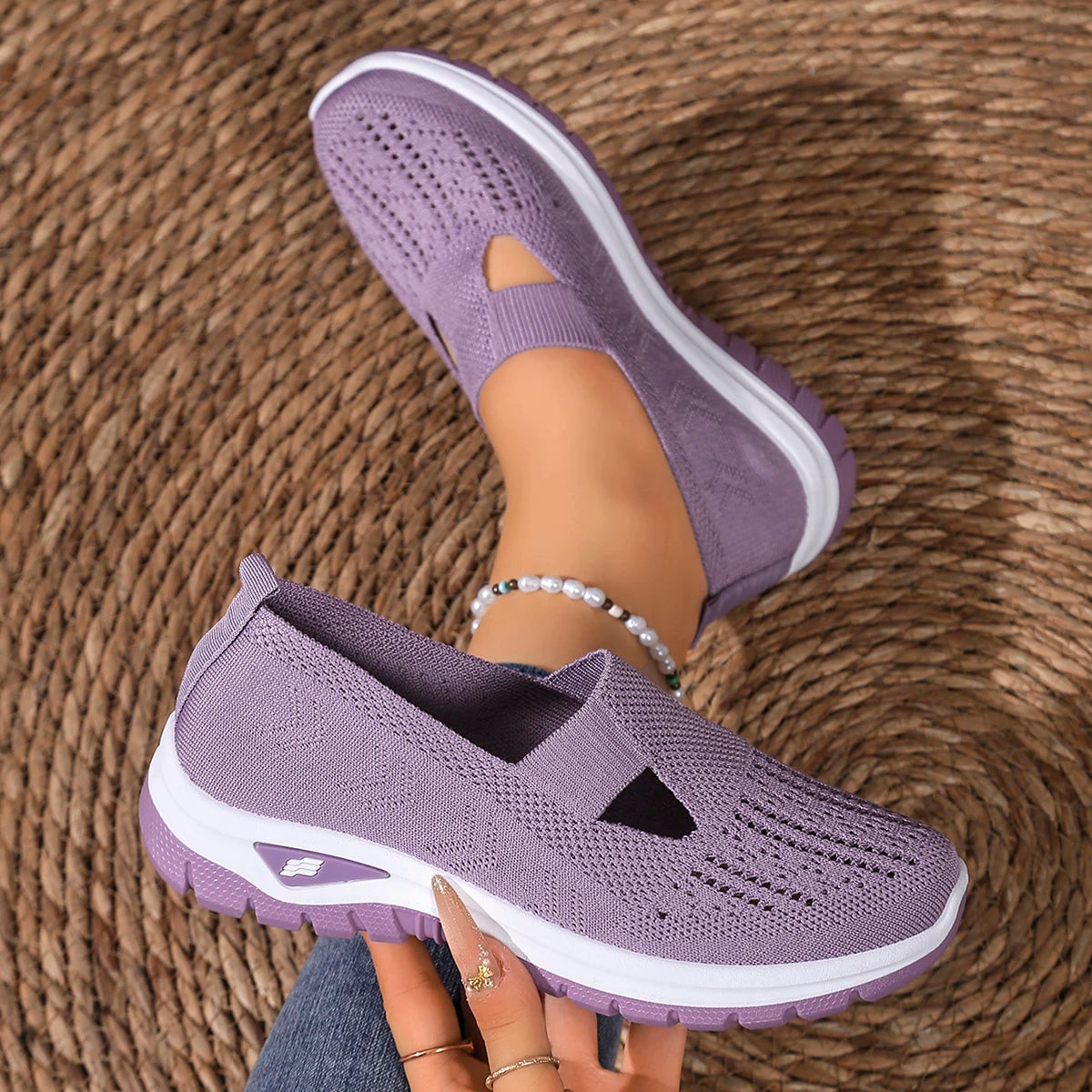 Fly-Woven Non-Slip Casual Sneakers
