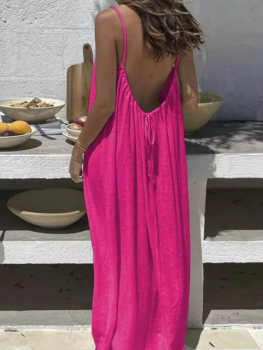 Spaghetti Strap Loose-Fit Summer Dress