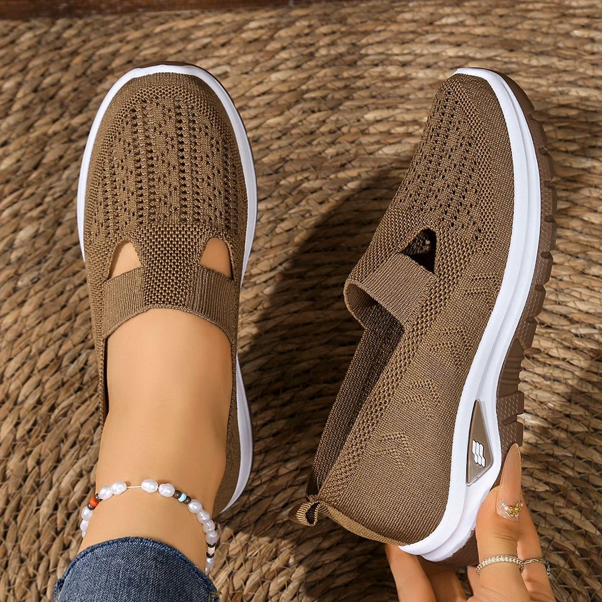 Fly-Woven Non-Slip Casual Sneakers