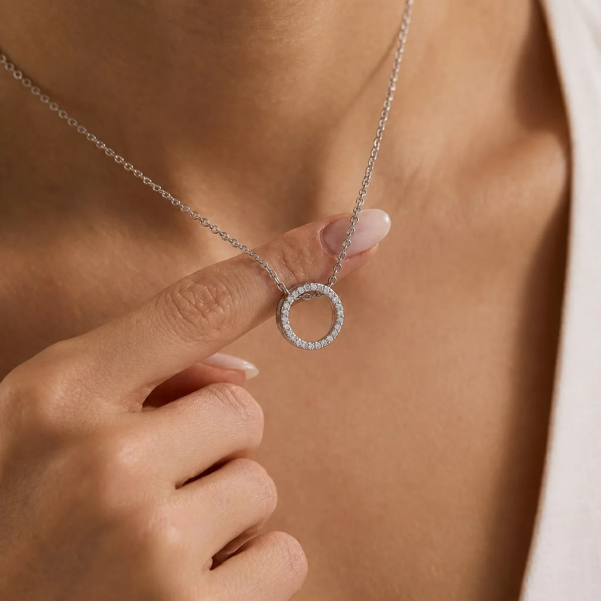 Oval Pendant Necklace