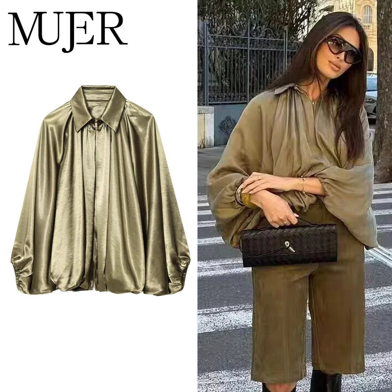 Ruched Puffer Bomber Jacket