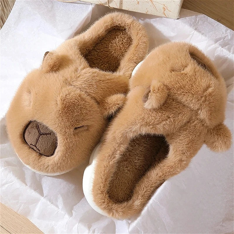 Capybara Cotton Slippers