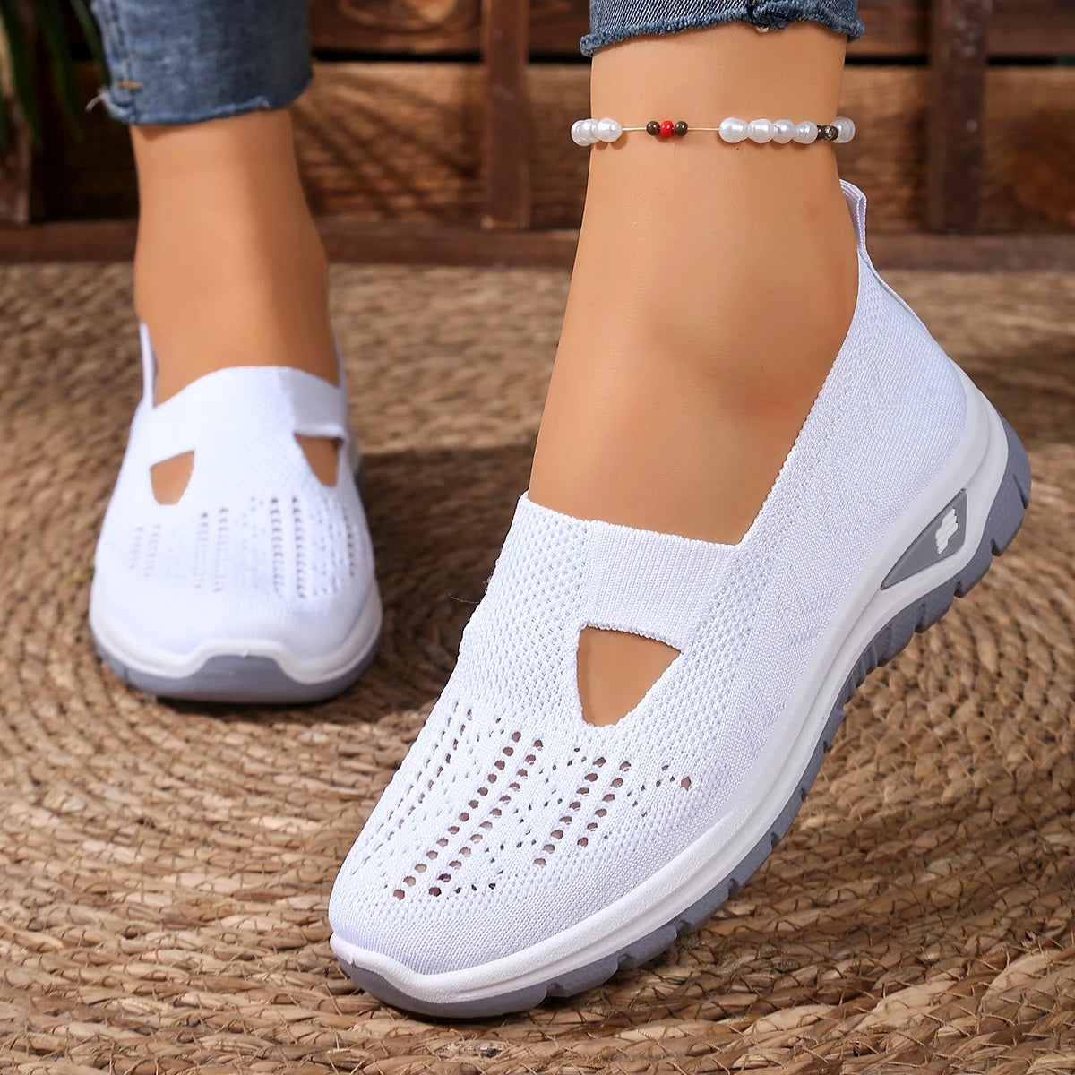 Fly-Woven Non-Slip Casual Sneakers