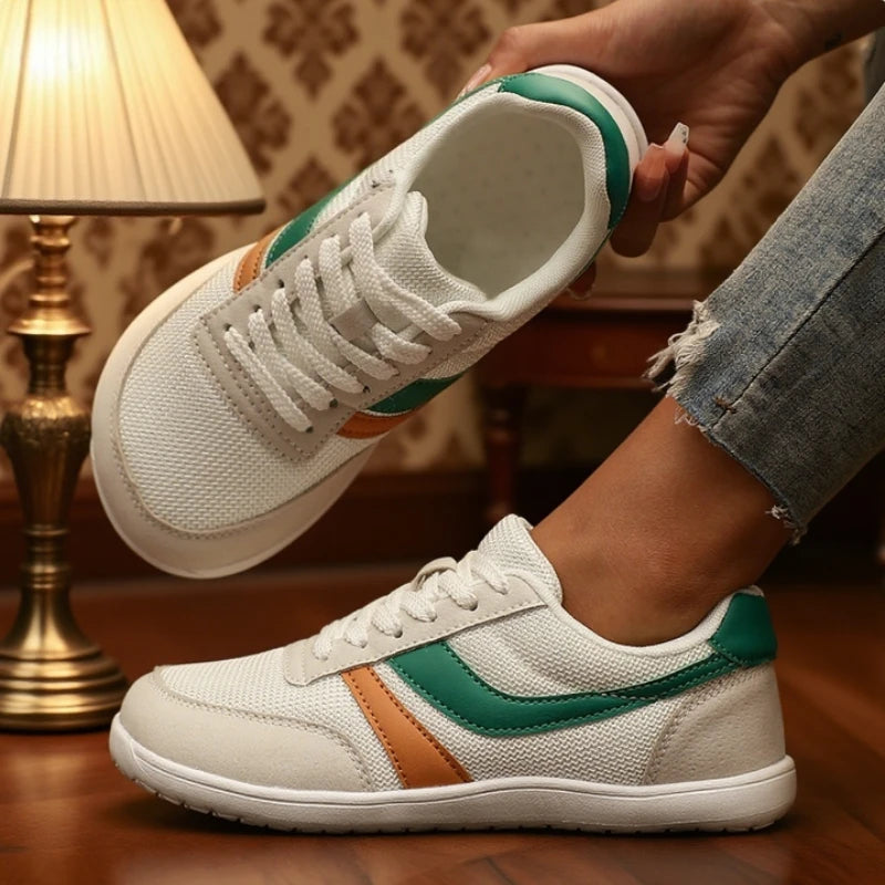 Wide-Toe Breathable Canvas Sneakers